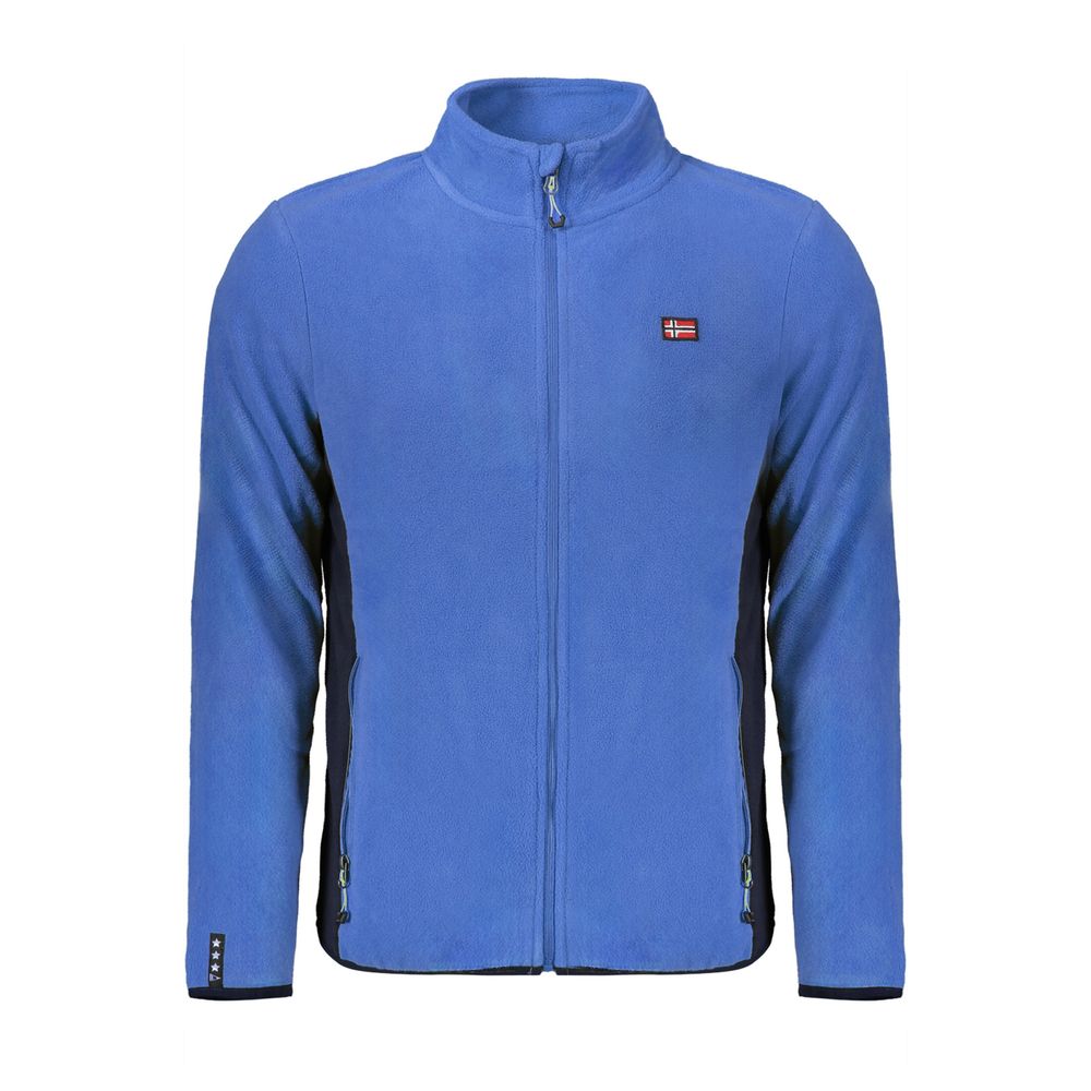Pull homme bleu en polyester Norvège 1963
