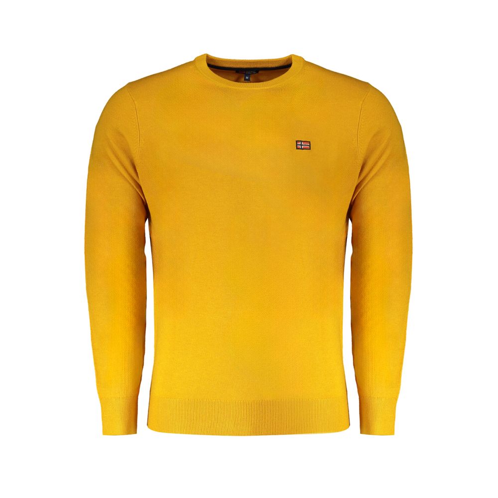 Pull en laine jaune pour homme, Norvège 1963