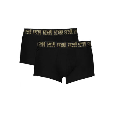 Cavalli Class Zwarte Katoenen Heren Boxer