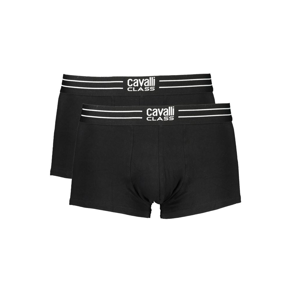 Cavalli Class Zwarte Katoenen Heren Boxer