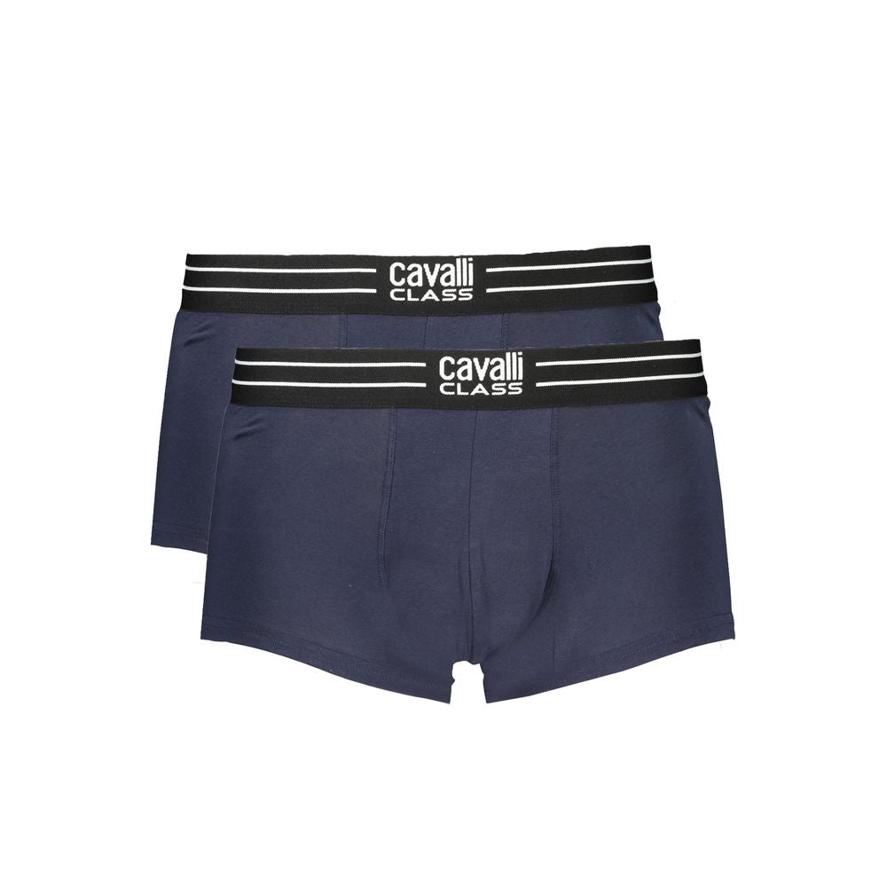 Cavalli Class Blauwe Katoenen Heren Boxer