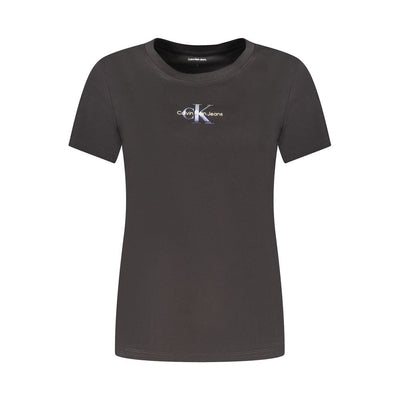 Calvin Klein Black Cotton Women T-Shirt