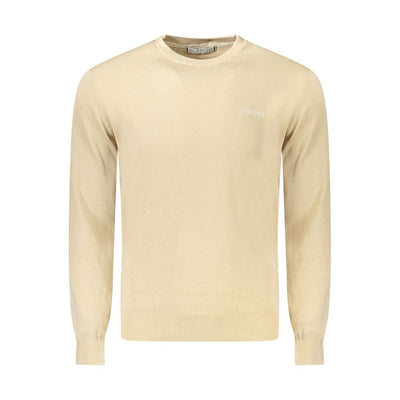 Pull Guess Jeans en coton beige pour homme