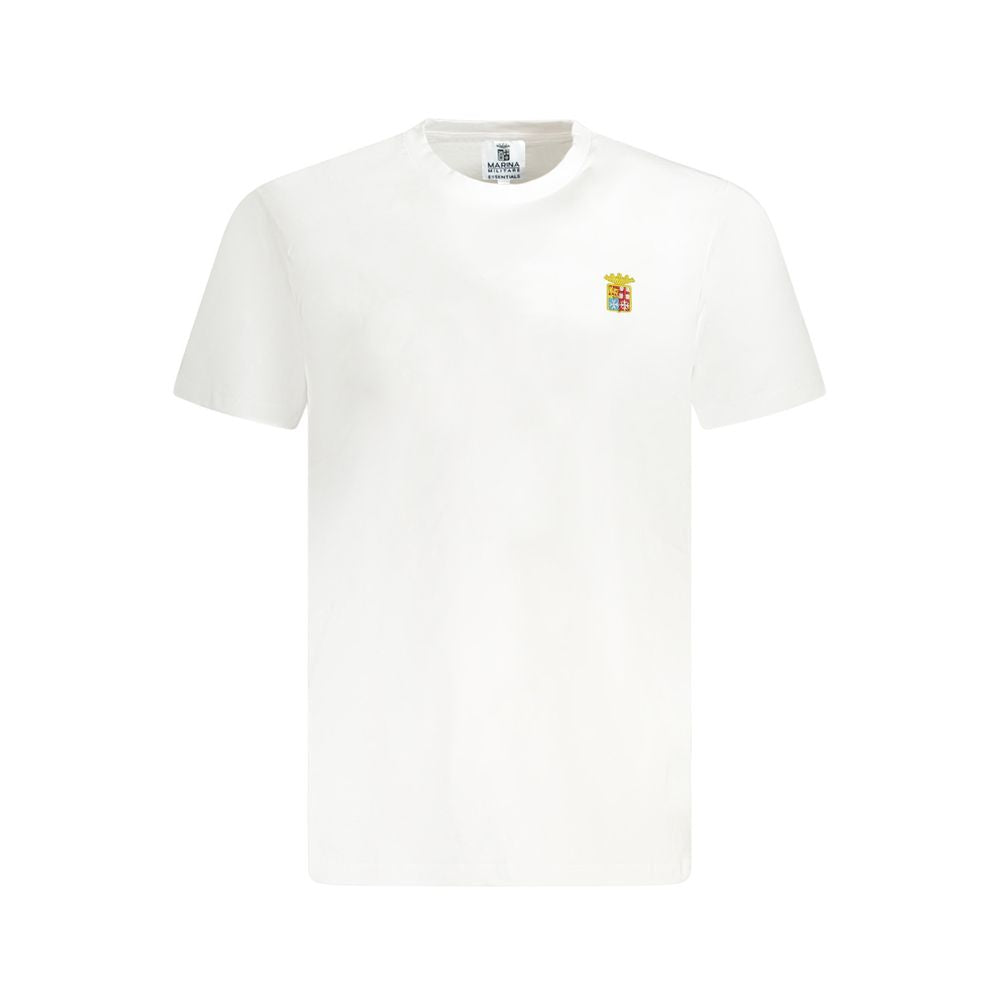 Marina Militare Wit Katoenen T-shirt