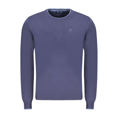North Sails Blue Cotton Men Sweater