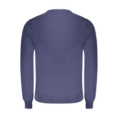 North Sails Blue Cotton Men Sweater