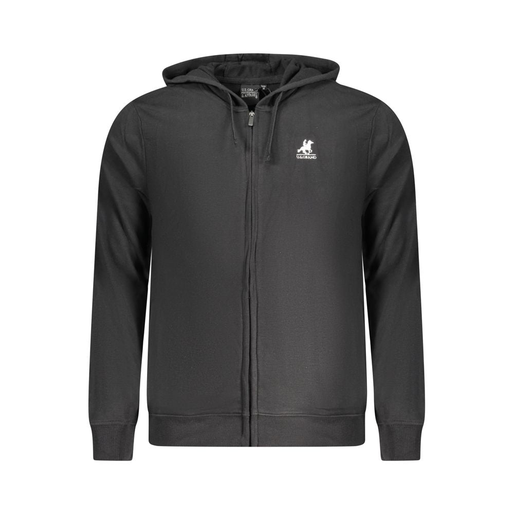 Pull en coton noir US Grand Polo