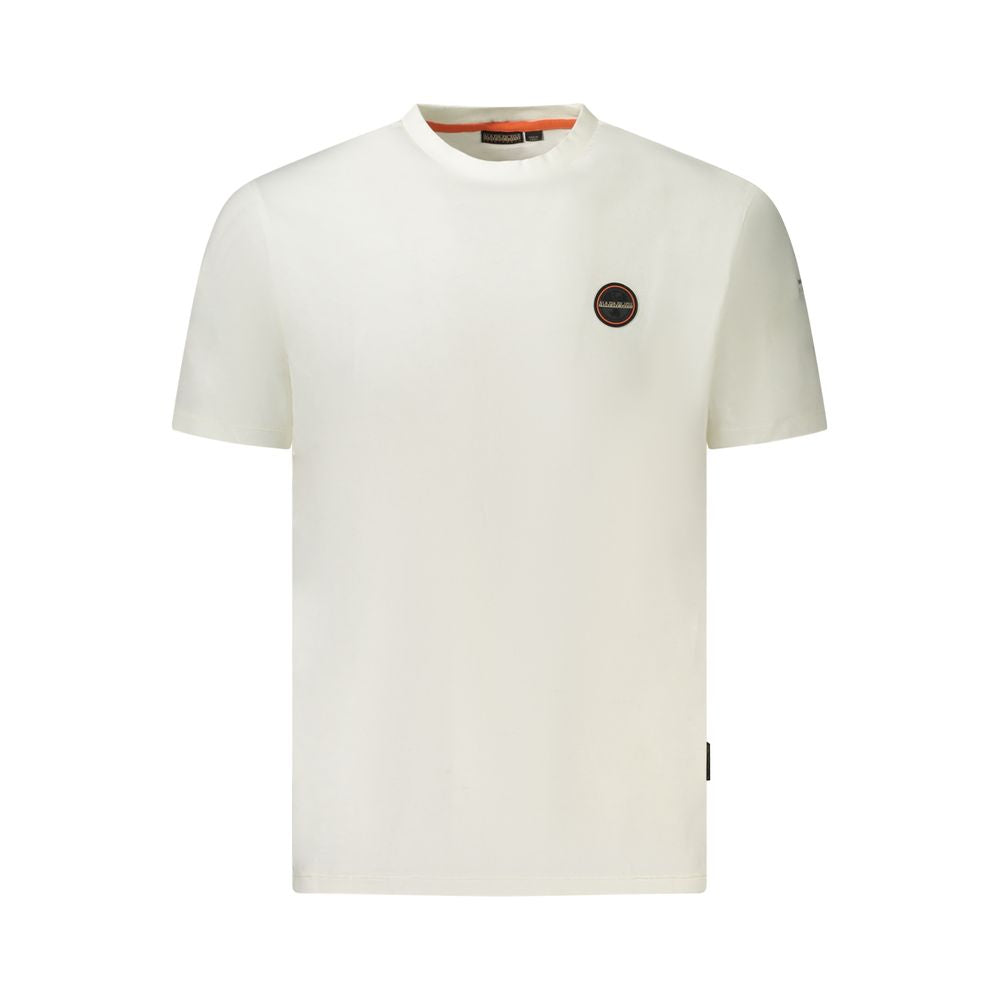 Napapijri Wit Katoenen Heren T-shirt