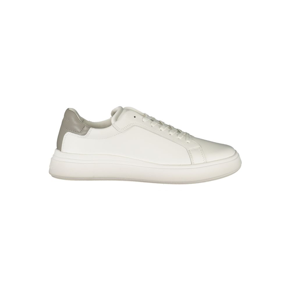 Calvin Klein witte polyester sneaker