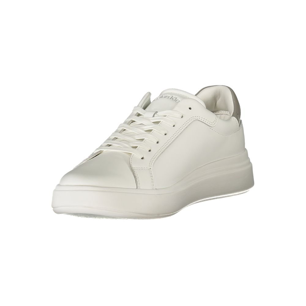 Calvin Klein witte polyester sneaker