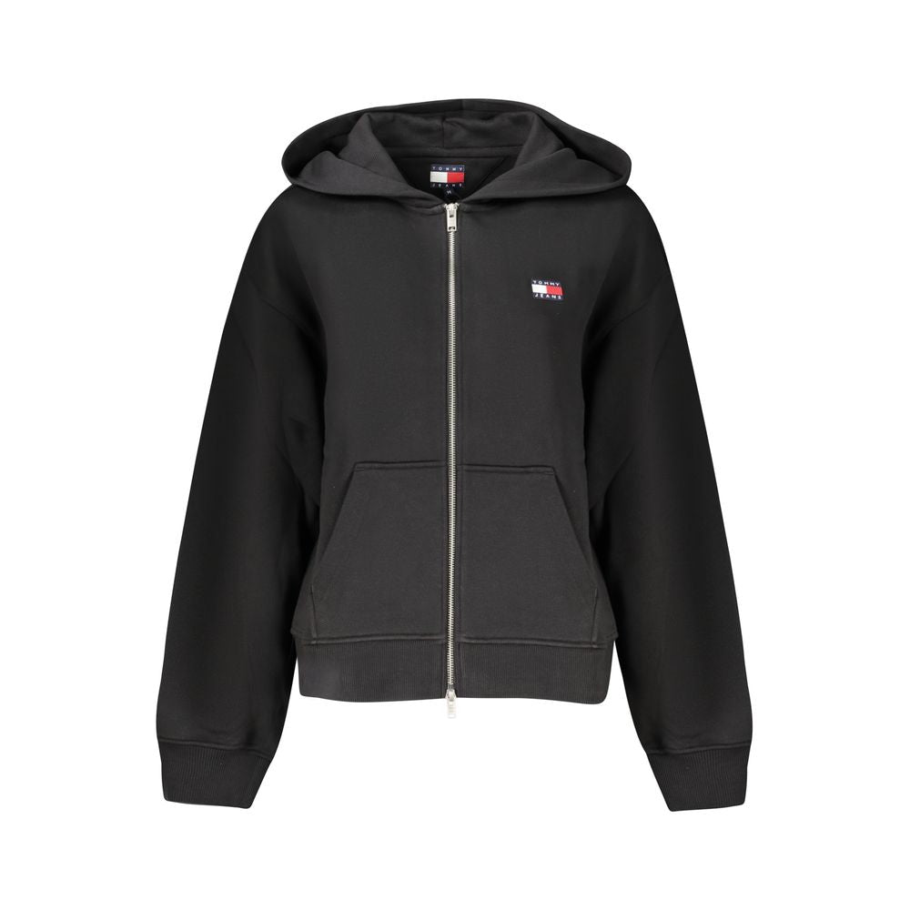 Tommy Hilfiger Zwarte Katoenen Dames Hoodie