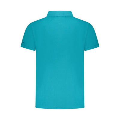 Trussardi Light Blue Cotton Men Polo Shirt