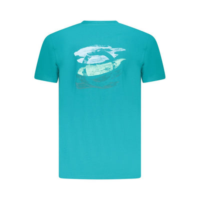 T-shirt homme en coton bleu clair Trussardi