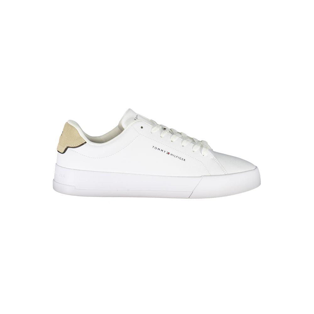 Tommy Hilfiger witte leren herensneaker