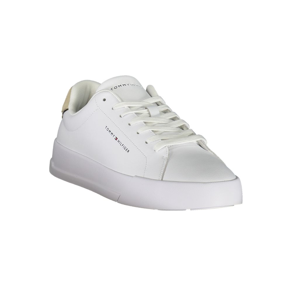 Tommy Hilfiger witte leren herensneaker