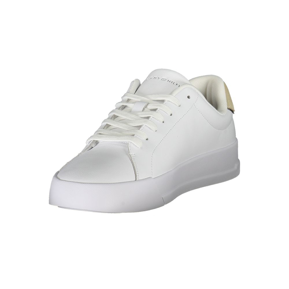 Tommy Hilfiger witte leren herensneaker