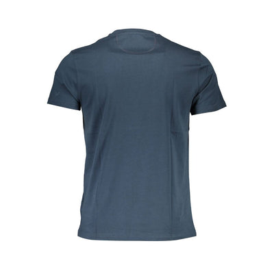 La Martina Blauw Katoenen Heren T-shirt