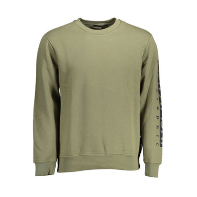 Pull Napapijri en coton vert pour homme