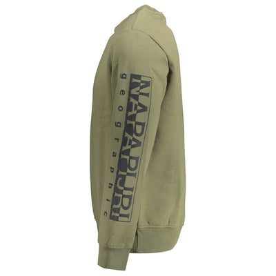 Pull Napapijri en coton vert pour homme