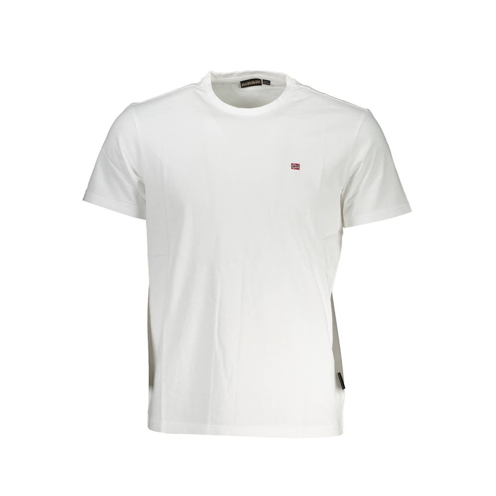 Napapijri Wit Katoenen Heren T-shirt