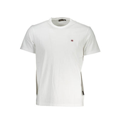 Napapijri Wit Katoenen Heren T-shirt