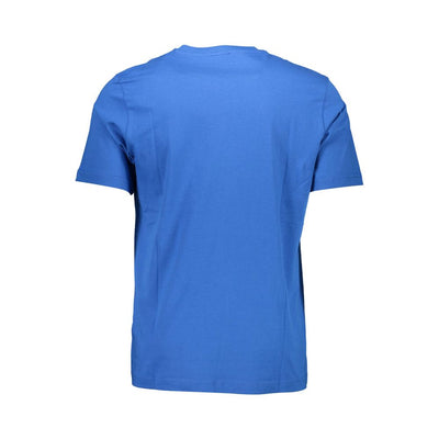 Dieselblauw katoenen heren T-shirt