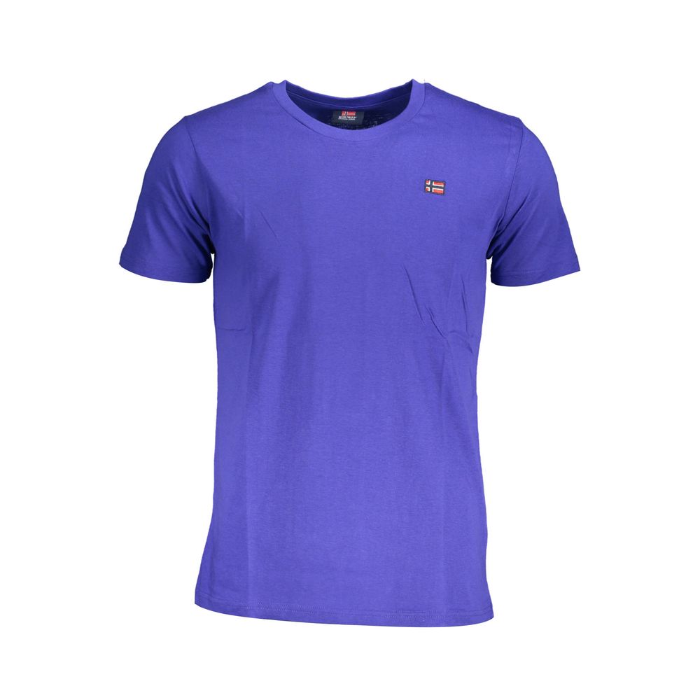 Noorwegen 1963 Blauw Katoenen Heren T-shirt