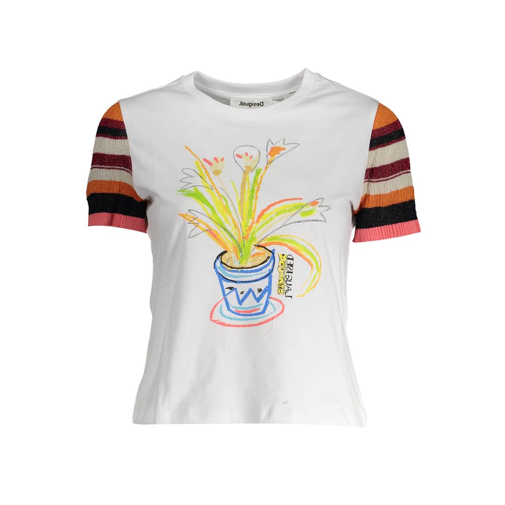 Haut en coton blanc Desigual pour femme