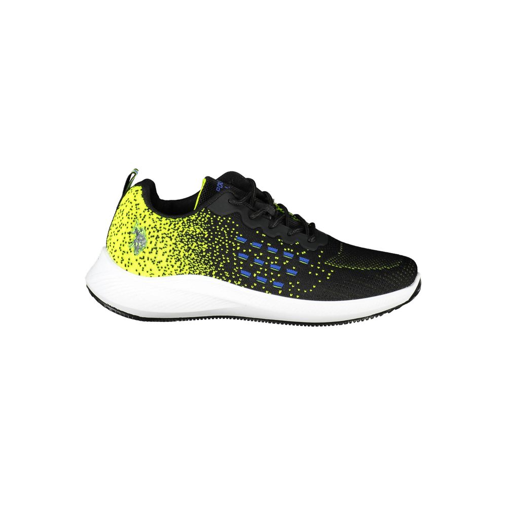 US POLO ASSN. Zwarte polyester herensneaker