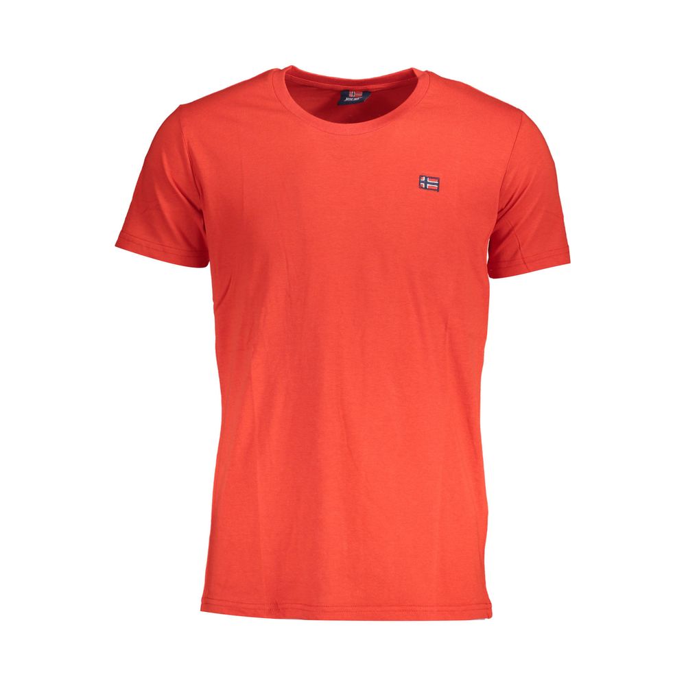 Noorwegen 1963 Rood Katoenen Heren T-shirt