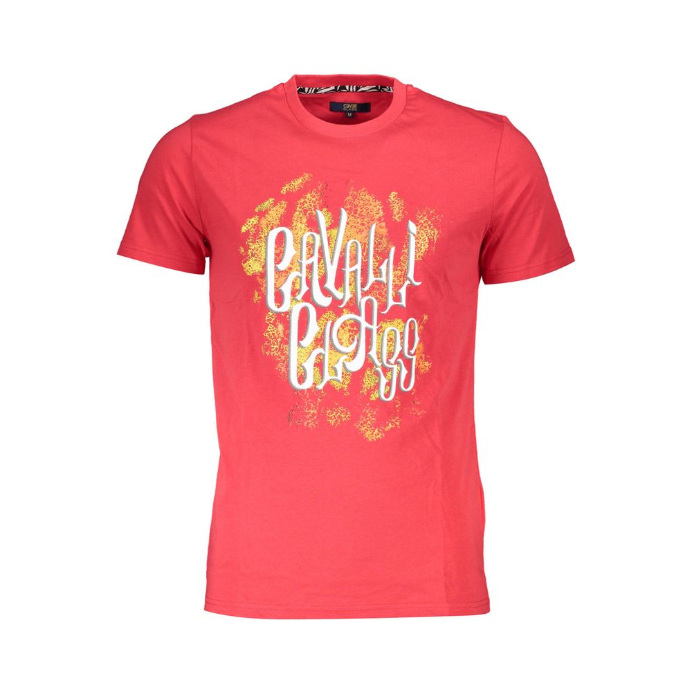 T-shirt Cavalli Class en coton rouge pour homme