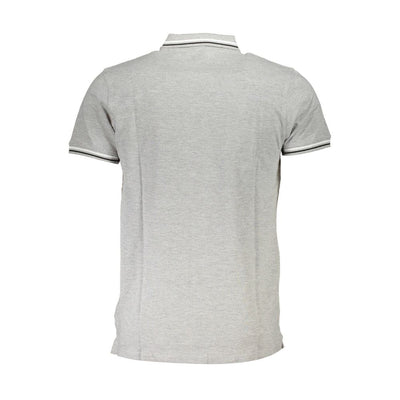Cavalli Class Brown Cotton Men Polo Shirt