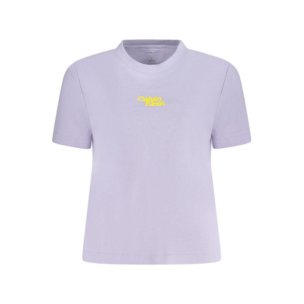 Calvin Klein paars katoenen dames T-shirt