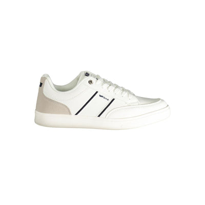Gaswitte polyester herensneaker