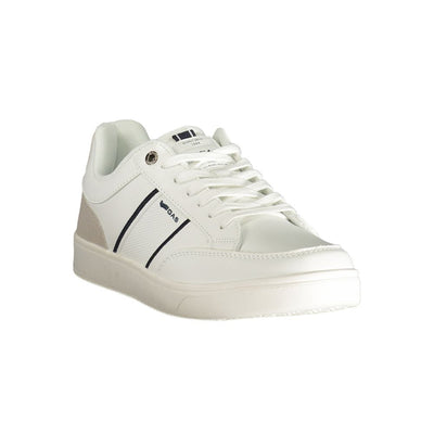 Gaswitte polyester herensneaker