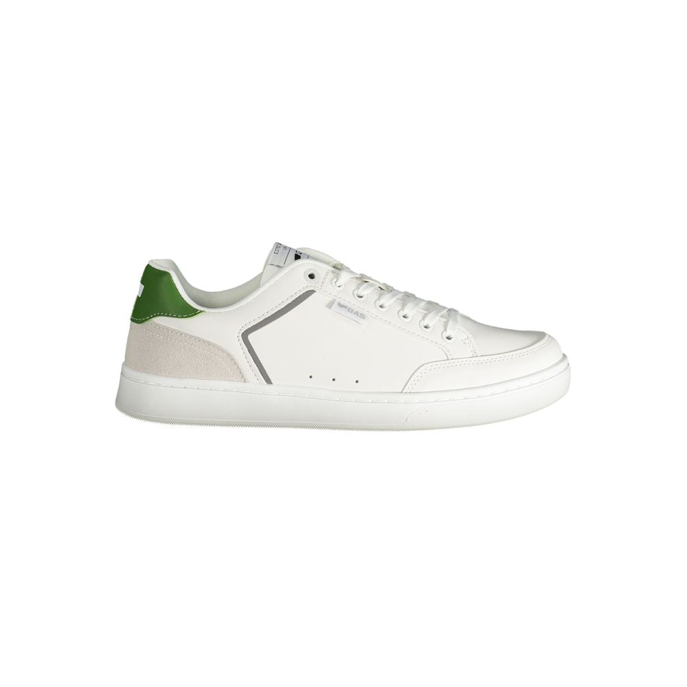 Gaswitte polyester herensneaker