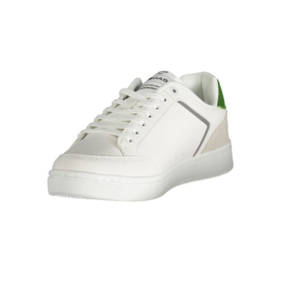 Gaswitte polyester herensneaker