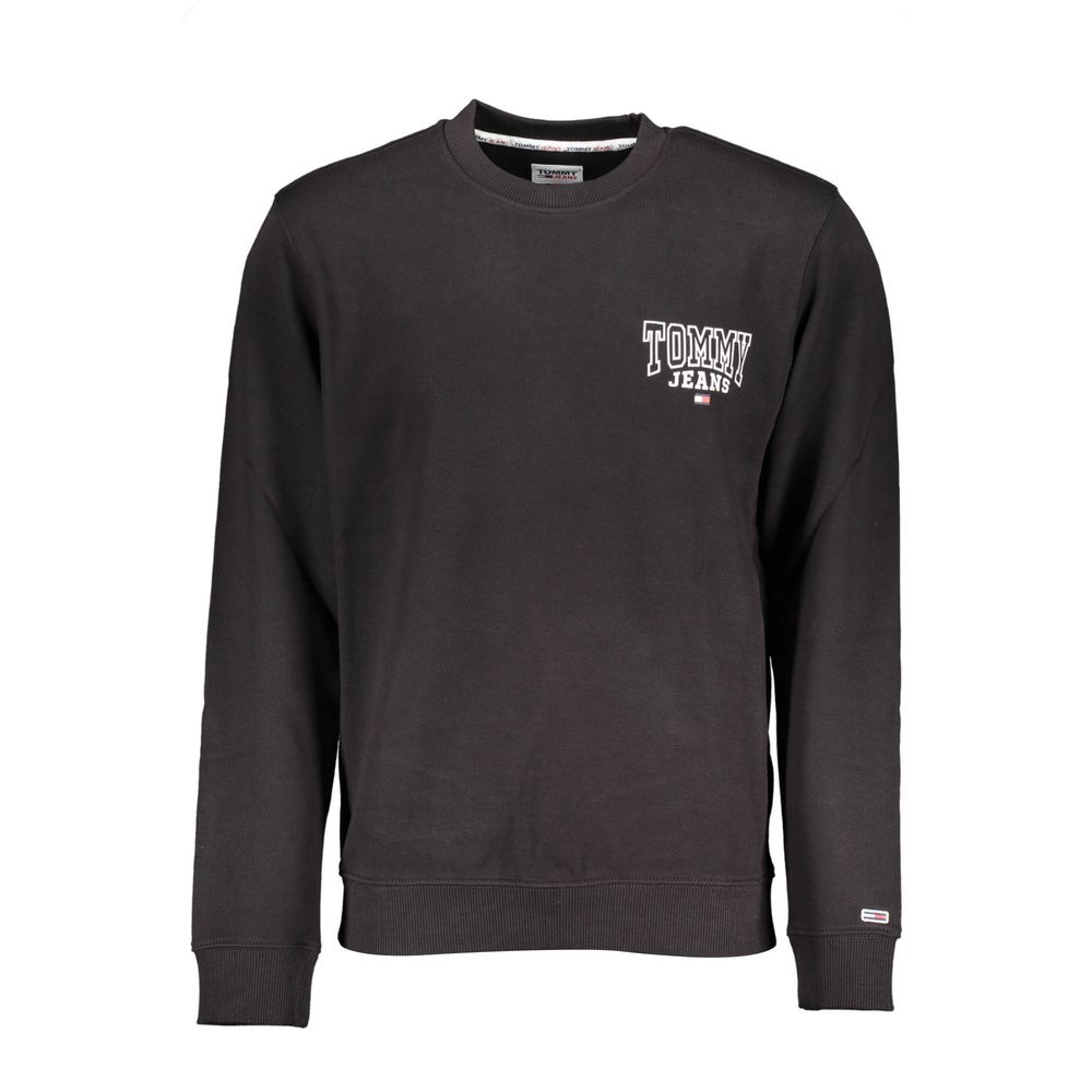 Pull en coton noir Tommy Hilfiger