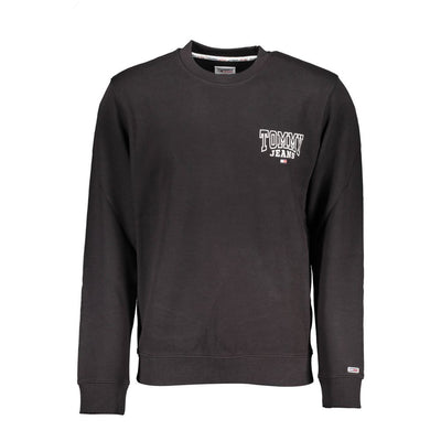 Pull en coton noir Tommy Hilfiger