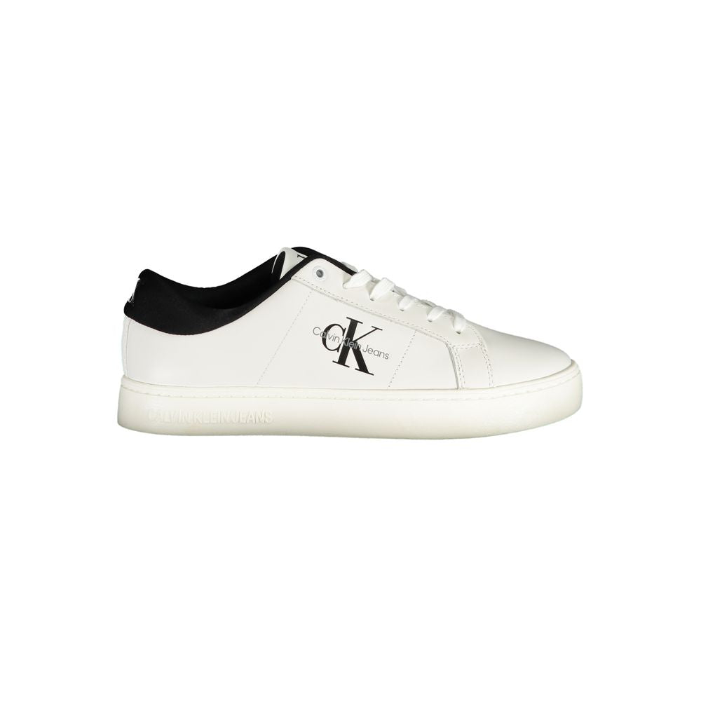 Calvin Klein witte polyester sneaker