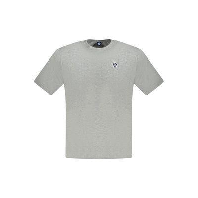 North Sails Brown Cotton Men T-Shirt