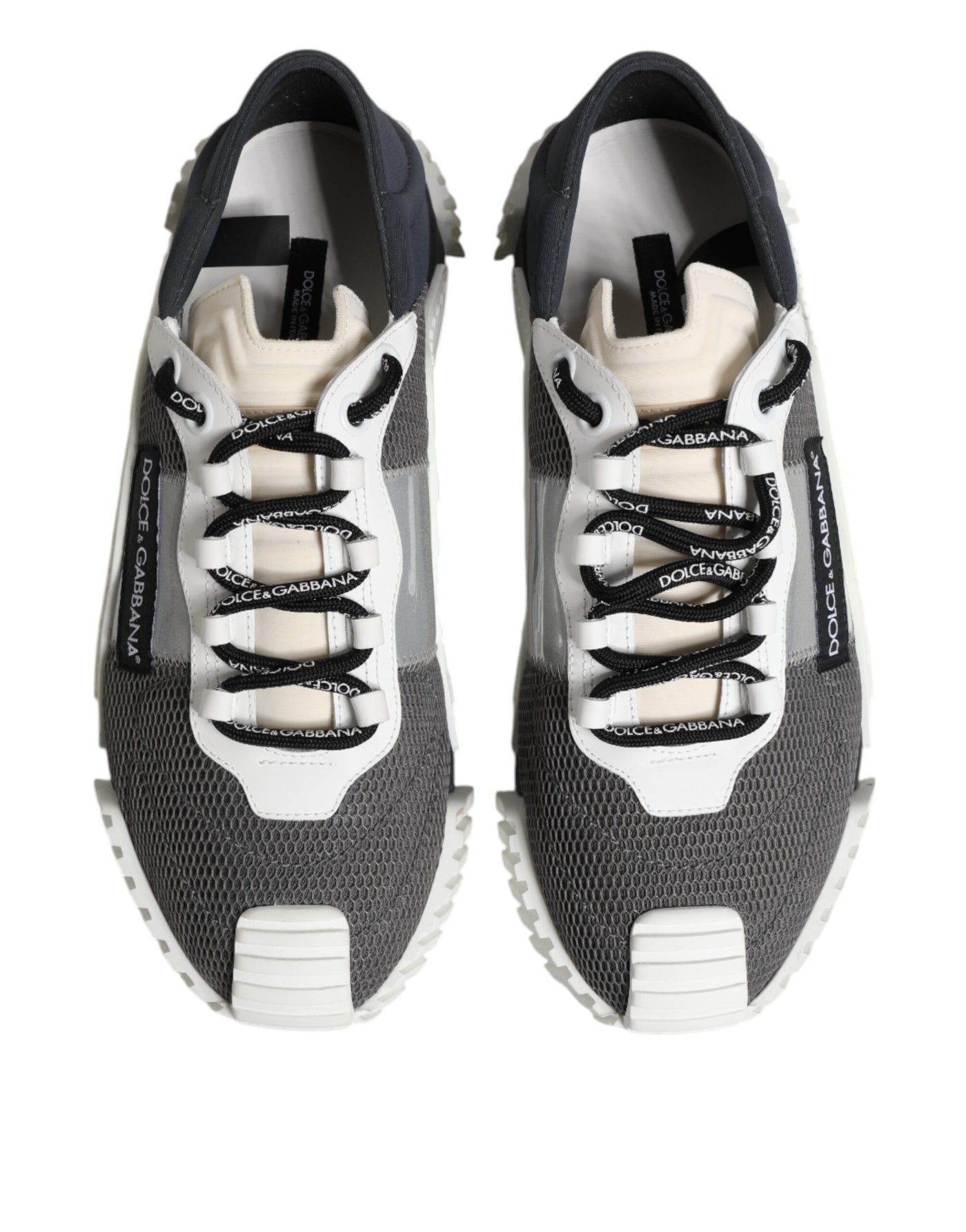 Dolce &amp; Gabbana Grijze Veterschoenen NS1 Sneakers