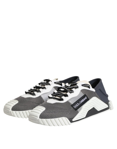 Dolce &amp; Gabbana Grijze Veterschoenen NS1 Sneakers