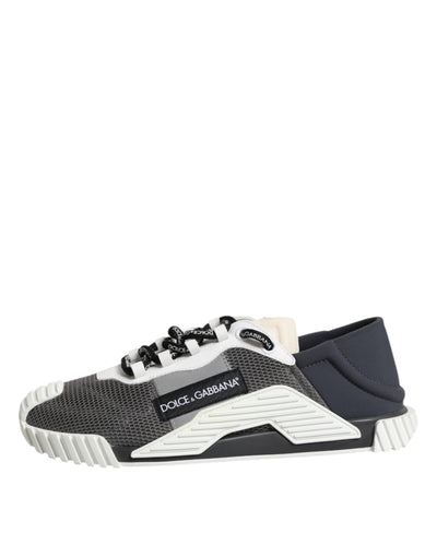 Dolce &amp; Gabbana Grijze Veterschoenen NS1 Sneakers