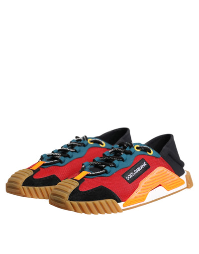 Dolce &amp; Gabbana Multicolor Logo Low Top NS1 Sneakers Schoenen