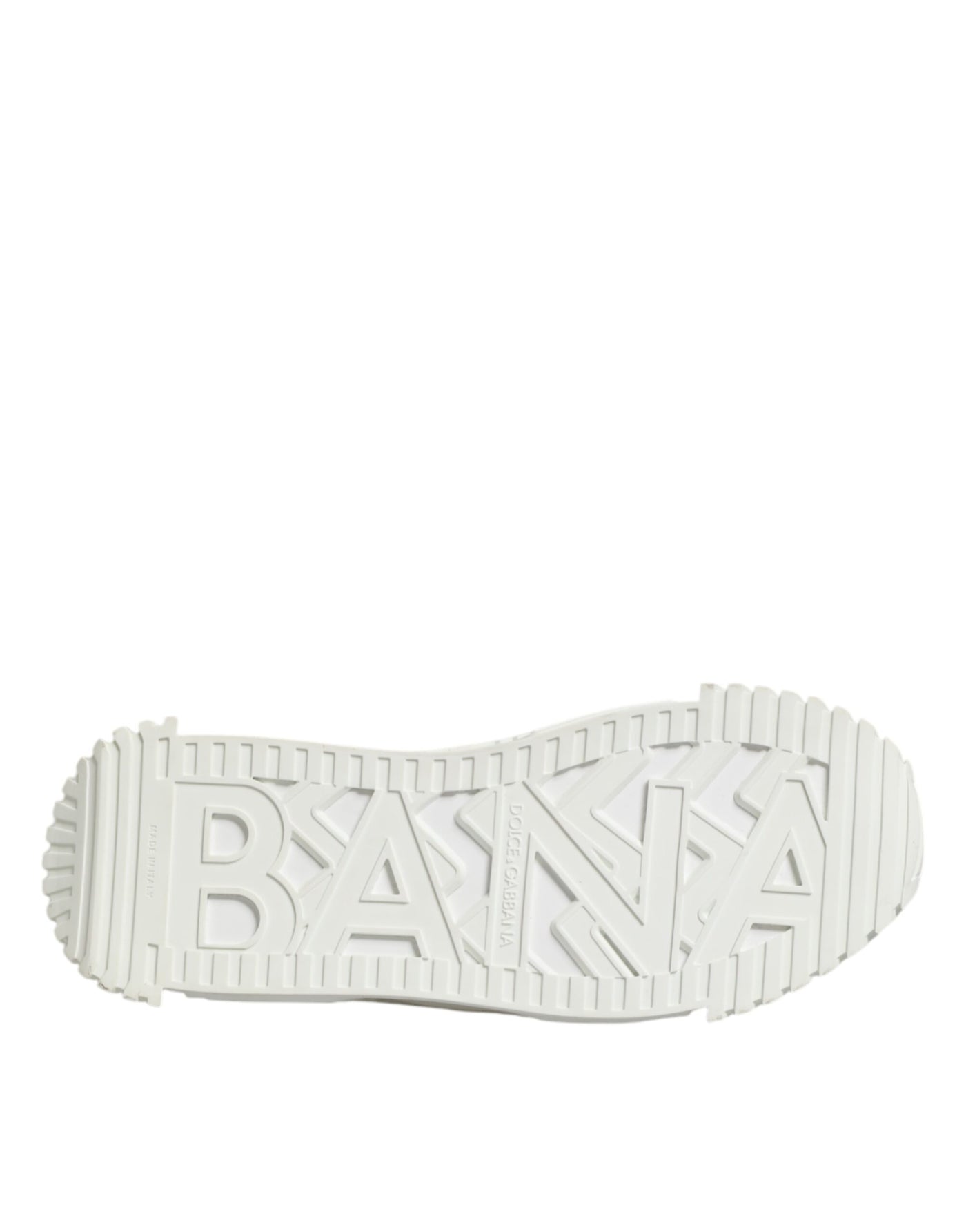 Dolce &amp; Gabbana witte veterschoenen met logoprint en lage bovenkant