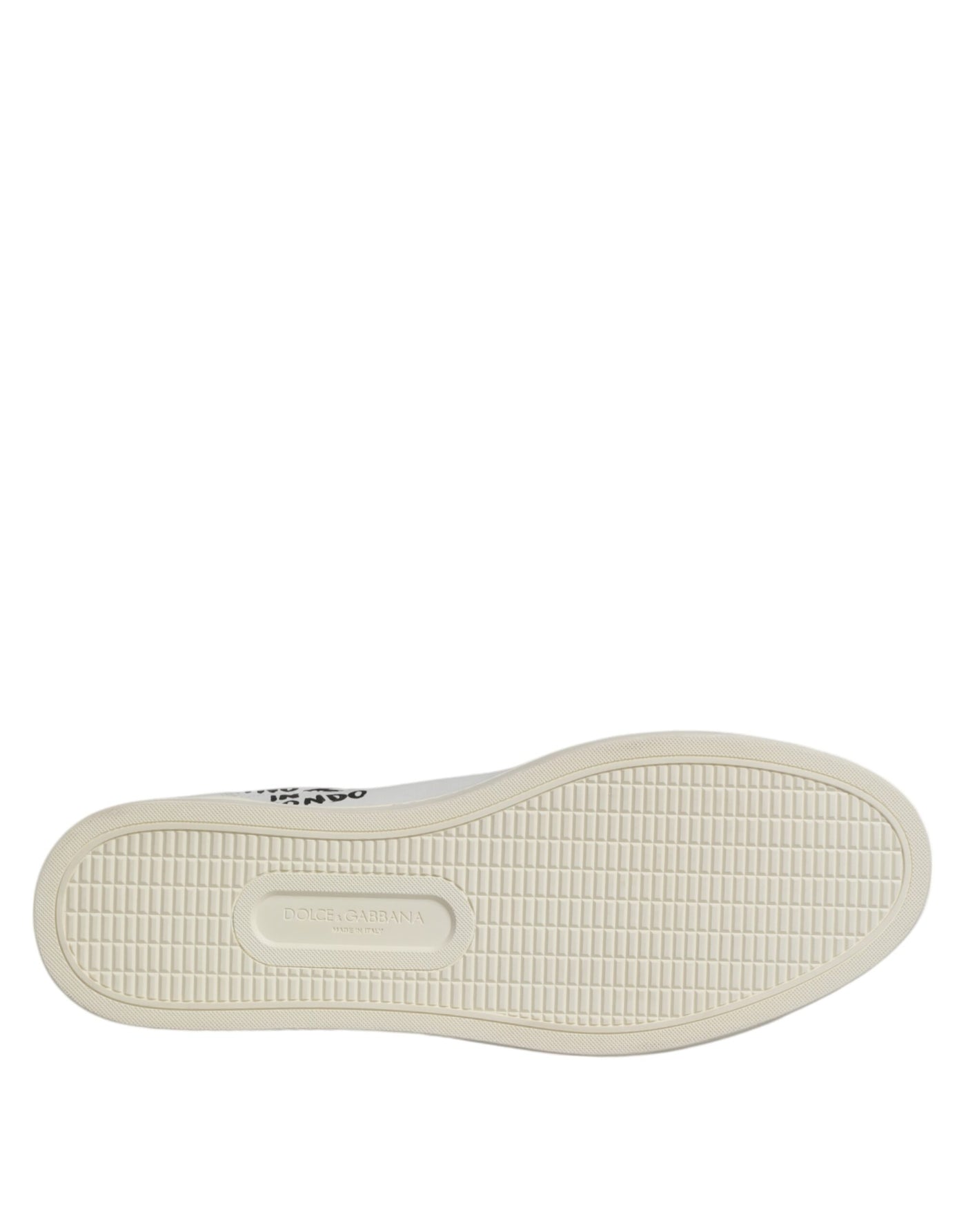Dolce &amp; Gabbana Witte London Kalfsleren Heren Sneakers Schoenen