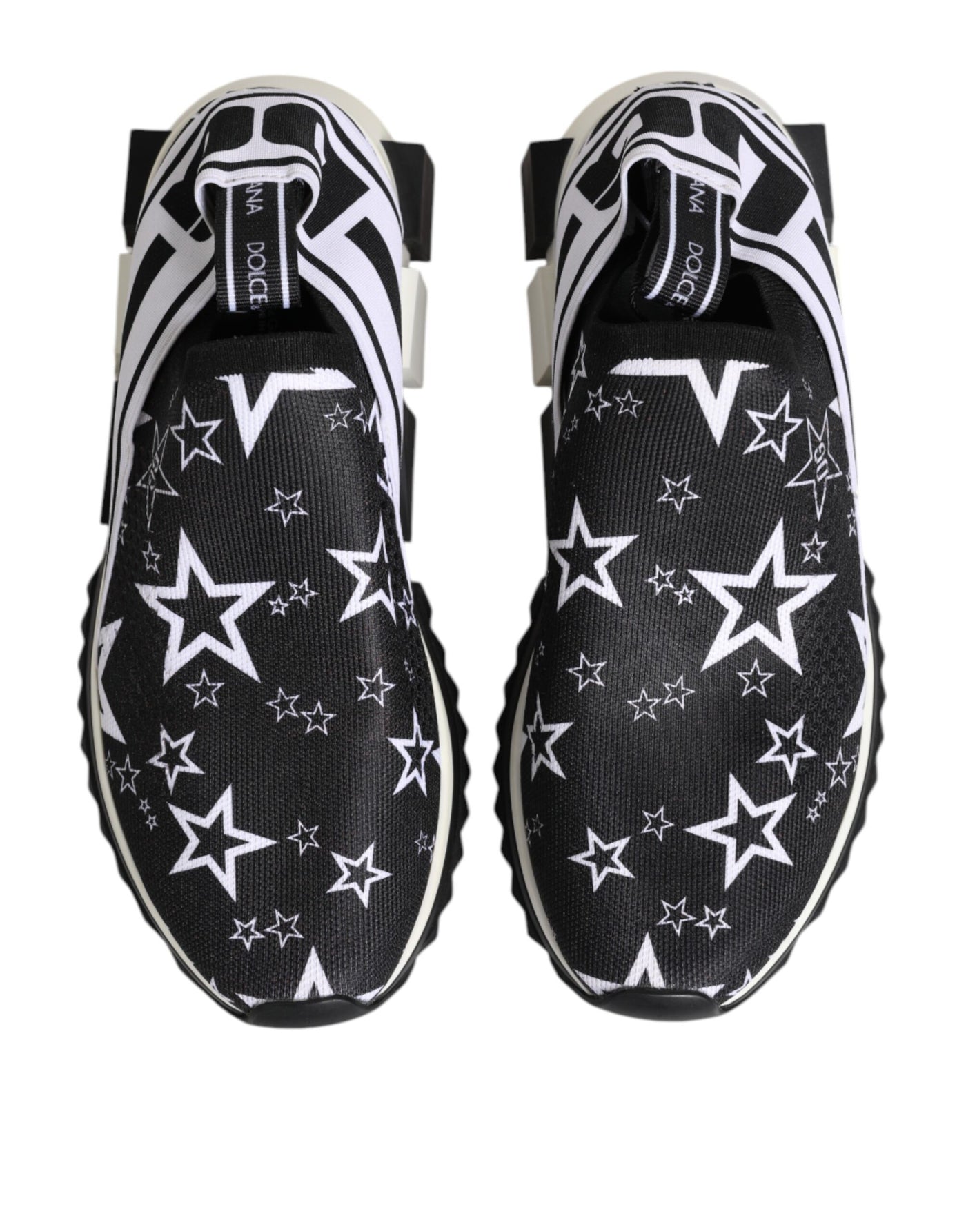 Dolce &amp; Gabbana Zwart Wit Sorrento Lage Sneakers Schoenen