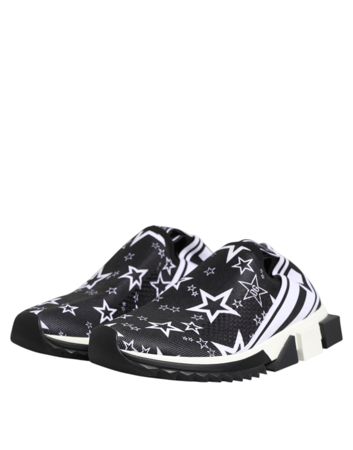 Dolce &amp; Gabbana Zwart Wit Sorrento Lage Sneakers Schoenen