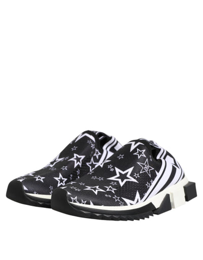 Dolce &amp; Gabbana Zwart Wit Sorrento Lage Sneakers Schoenen